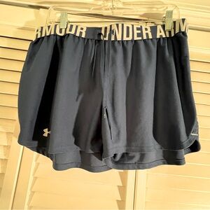 Under Armour Athletic Blue Shorts, size- large